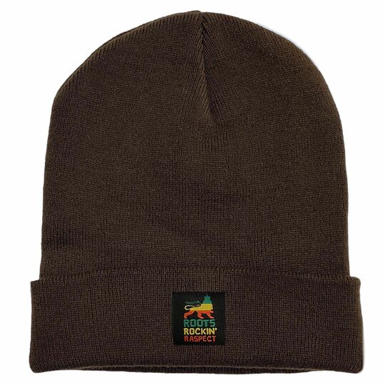 Zimní čepice beanie  Roots Rockin' Raspect | hnedá