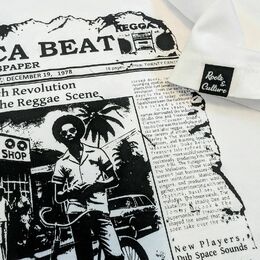 Tričko Jamaica Beat Newspaper – Sound System & Vinyl Culture