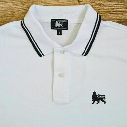 Tričko Polo Lion of Judah - Bialo/čierne