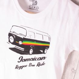 Detské tričko | Jamaican Reggae Bus Ride - biele