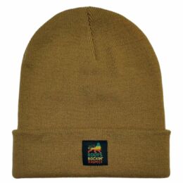 Zimná čiapka beanie Roots Rockin' Raspect | karamelová