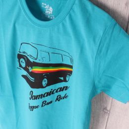 Detské tričko | Jamaican Reggae Bus Ride - tyrkysové