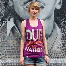 Dámske tielko fialovej - Dub Generation Rules The Nation - Nuff Respekt